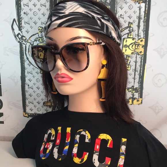 Fendi FF0432/G/S 086QR Round Sunglasses – Havana / Brown Gradient – 59mm - Picture 1 of 11